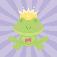 Princess Fairytale Frog Beverage Napkins